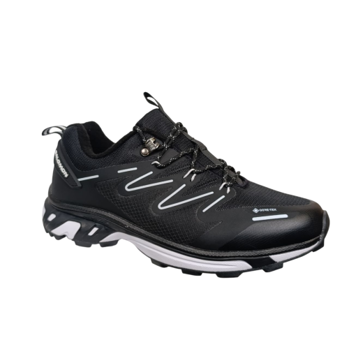 Кроссовки мужские кожаные SALOMON A9115-5 termo черно+белые