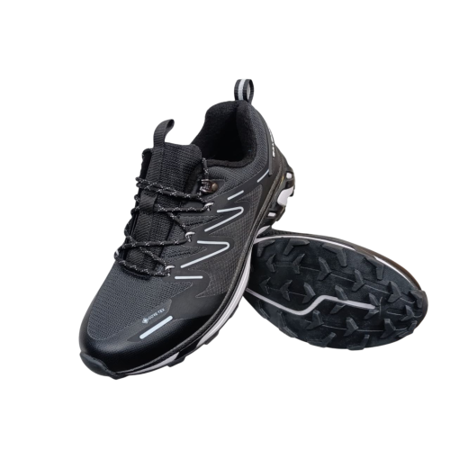 Кроссовки мужские кожаные SALOMON A9115-5 termo черно+белые