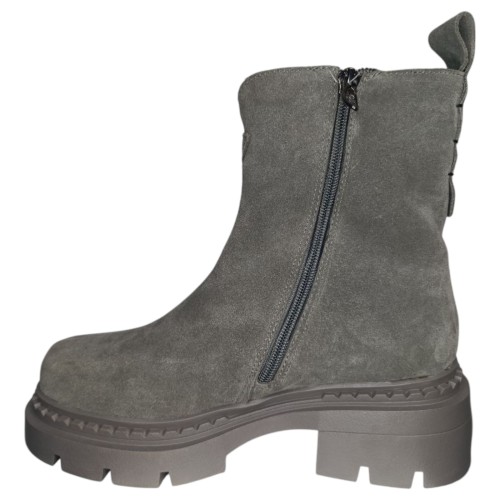 Ботинки женские замшевые BODRUM RF9076 серый мех