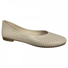 Балетки женские кожаные PRELLESTA 411 88 бежевые