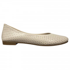 Балетки женские кожаные PRELLESTA 411 88 бежевые