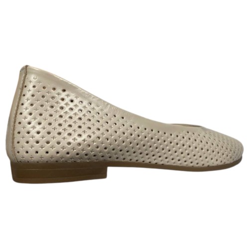 Балетки женские кожаные PRELLESTA 411 88 бежевые