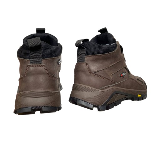 Ботинки мужские кожаные ICEFIELD 385 08 коричневый мех