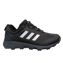 Кроссовки мужские кожаные ADIDAS A9114-5 termo черные+белые 