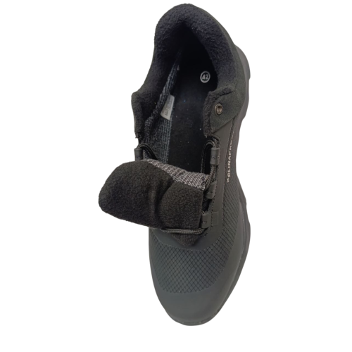 Кроссовки мужские кожаные ADIDAS A9114-5 termo черные+белые