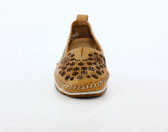 Балетки Женские кожаные RIKEL 059 pudra