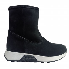 Чоботи жіночі замшеві DITAS 317 Z  чорний хутро