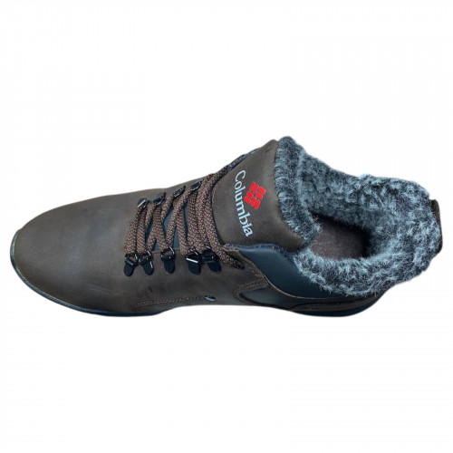 Ботинки мужские кожаные LORD БК 101 коричневый мех