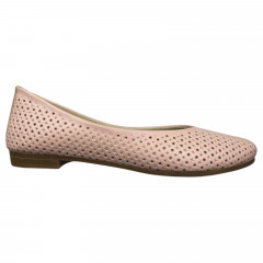 Балетки женские кожаные PRELLESTA 411 06 пудровые