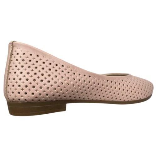 Балетки женские кожаные PRELLESTA 411 06 пудровые