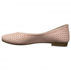 Балетки женские кожаные PRELLESTA 411 06 пудровые