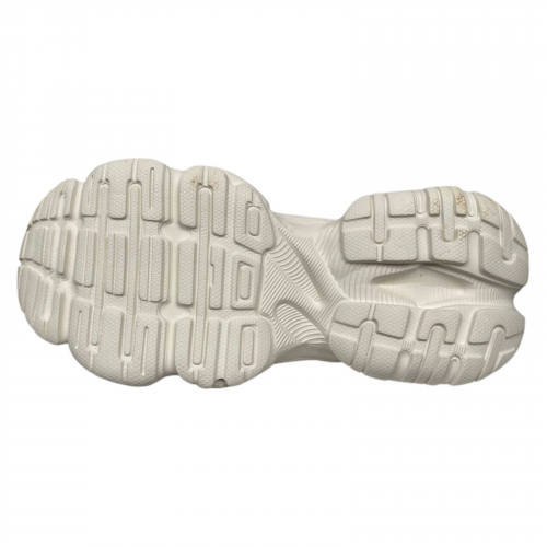 Кроссовки женские кожаные ALLSY 196719 бело-бежевые