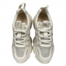 Кроссовки женские кожаные ALLSY 196719 бело-бежевые