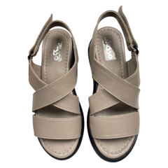 Босоніжки жіночі шкіряні BLESSO C12 бежеві