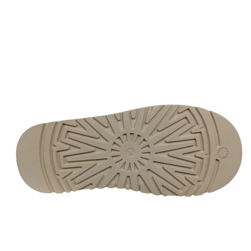 Угги жіночі замшеві UGG M6118-5 бежеві хутро