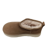 Угги жіночі замшеві UGG M6118-5 бежеві хутро