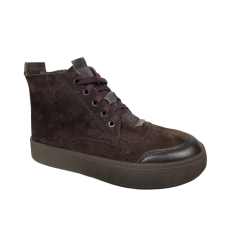 Черевики жіночі замшеві BLESSO 24 17 25 шоколад байка