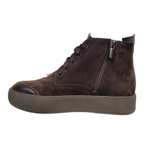 Черевики жіночі замшеві BLESSO 24 17 25 шоколад байка