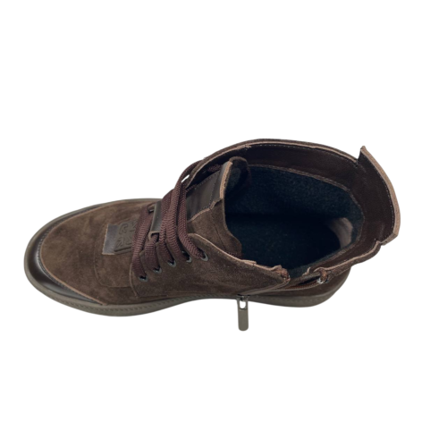 Черевики жіночі замшеві BLESSO 24 17 25 шоколад байка