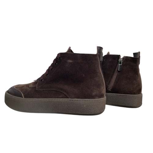 Черевики жіночі замшеві BLESSO 24 17 25 шоколад байка