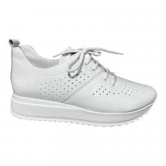 Кроссовки Женские кожаные MADAM 2209 белый