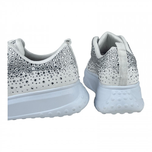 Кроссовки Женские в стразах ROVIGO 3029 beyaz