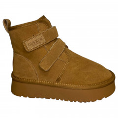 Угги женские замшевые BODRUM 9071 camel мех