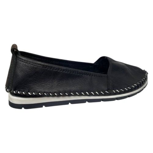 Балетки женские кожаные RIKEL 063 01 черные