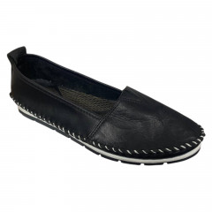 Балетки женские кожаные RIKEL 063 01 черные