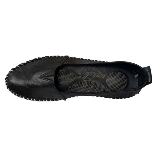 Балетки женские кожаные RIKEL 063 01 черные