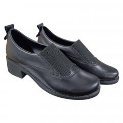 Туфли женские кожаные MADAM 5308 3K черные