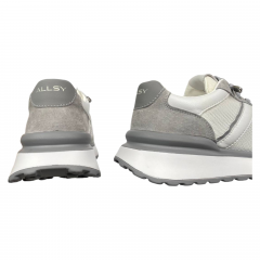 Кроссовки женские кожаные ALLSY 198531 серые