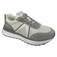 Кроссовки женские кожаные ALLSY 198531 серые