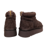 Угги жіночі замшеві UGG 390-2 brown хутро