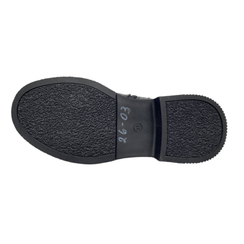 Черевики жіночі шкіряні BLESSO 26 03 01 чорні байка