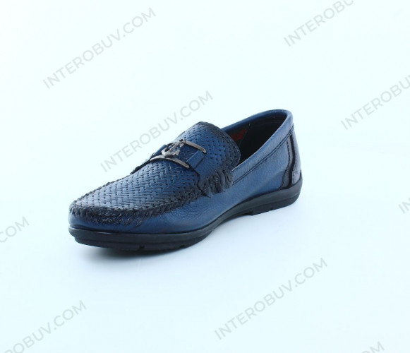 Лоферы Мужские кожаные Tigana 504 2 синий