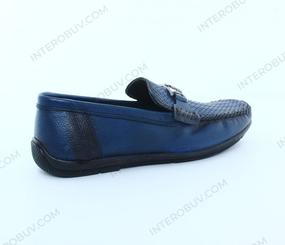 Лоферы Мужские кожаные Tigana 504 2 синий