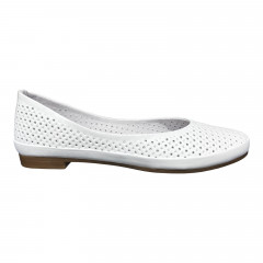 Балетки Женские кожаные PRELLESTA 405 белый