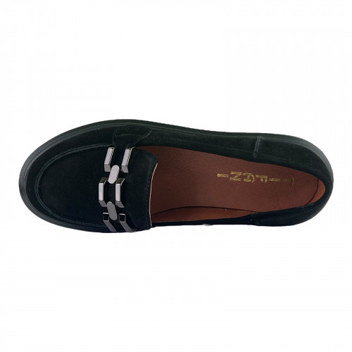 Лоферы Женские замшевые TIFANI K003 черный