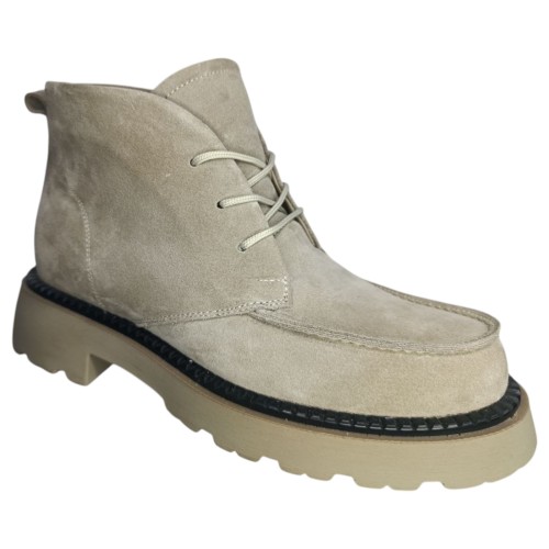 Ботинки женские замшевые DITAS MP3 LP мех капучино