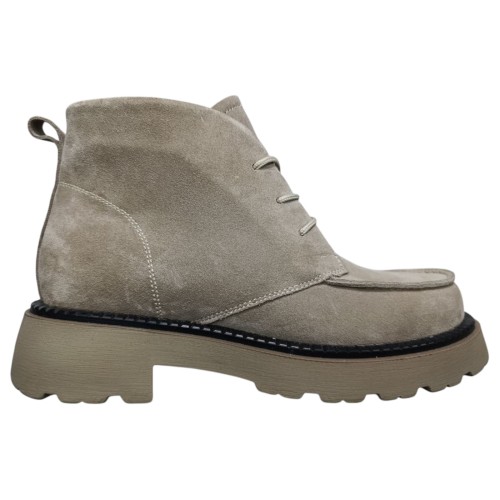 Ботинки женские замшевые DITAS MP3 LP мех капучино