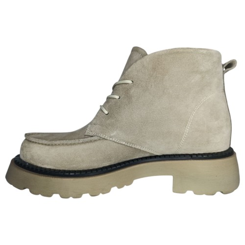 Ботинки женские замшевые DITAS MP3 LP мех капучино