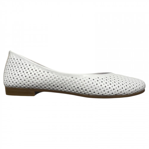 Балетки женские кожаные PRELLESTA 411 05 белые