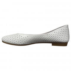 Балетки женские кожаные PRELLESTA 411 05 белые