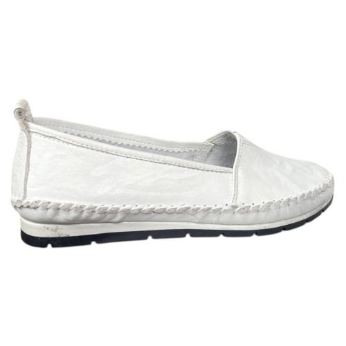 Балетки женские кожаные RIKEL 063 05 белые