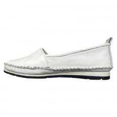 Балетки женские кожаные RIKEL 063 05 белые