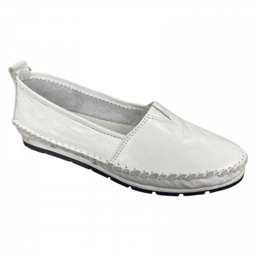Балетки женские кожаные RIKEL 063 05 белые