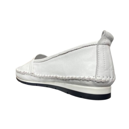 Балетки женские кожаные RIKEL 063 05 белые