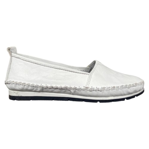 Балетки женские кожаные RIKEL 063 05 белые