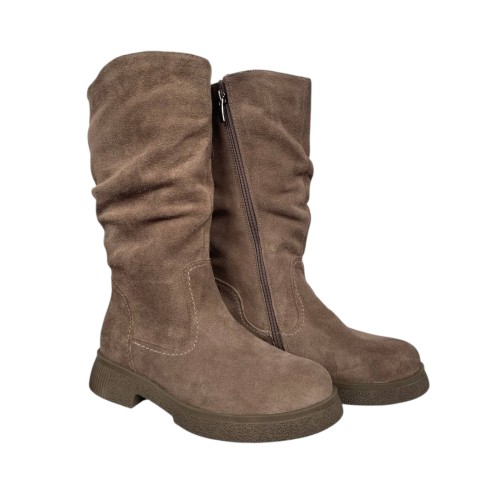 Чоботи жіночі ANDALINI Ніка 07 велюр візон байка